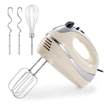 Hand Mixer Electric Whisk – VonShef Cream Food Mixer for Baking, 5 Speeds – 300W