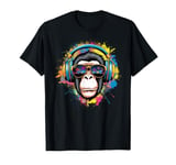 Monkey DJ Gift Men party Disco Concert Music Deejay T-Shirt