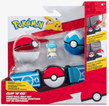 Pokemon Clip'n Go Figuuri Belt Set Pokeball Quaxly