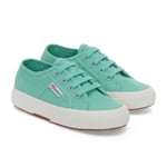 Superga Childrens Unisex Childrens/Kids 2750 Jcot Leather Trainers (Green Water/Avorio) - Turquoise - Size UK 1.5 Infant