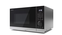 SHARP YC-PC284AU-S 28 Litre 900W Digital Combination Microwave Oven with 1250W Grill, 10 power levels, ECO Mode, defrost function, LED cavity light - Silver