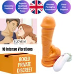 Vibrator Sex Toys Realistic Dildo Vibrator Sex Toy for Men and Women G-spot UK