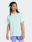 adidas Own The Run 3 Stripes T-shirt - Blue, Blue, Size 2Xl, Men