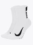 Nike Multiplier Running Ankle Socks - Unisex - Hvit - M