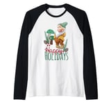 Disney Snow White Bashful Happy Holidays Manche Raglan