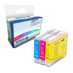 Refresh Cartridges 3 Colour Pack LC970/LC1000 Ink Compatible With Brother