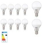 10er Lot Économique E14 LED Ampoule Lampe Boule 4W 250 Lumen Blanc Naturel