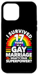 iPhone 12 Pro Max 17th Wedding Anniversary 17 Years Gay Marriage Husband Case