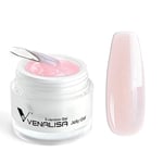 Venalisa gel constructor uñas - Gel Construction Ongle UV, Complet Builder Gels et Résines pour Faux Ongles Formes, Convient aux Débutants, 50g (rose perle)