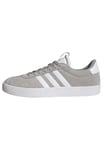 adidas Femme Vl Court Basket, Grey Two Cloud White Silver Metallic, 41 1/3 EU