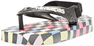 Havaianas Baby Check, White/Black, 7C