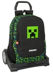 Safta MINECRAFT TNT - Sac à dos ergonomique, avec chariot Evolution, idéal pour enfants de différents âges, confortable et polyvalent, qualité et résistance, 32 x 16 x 44 cm, multicolore, M,