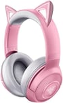 Kraken Bluetooth Kitty Edition - Casque Gaming Sans Fil (Casque Avec Oreilles De Chat, Eclairage Chroma Rgb, Microphone Intégré Beampourming, Haut-Parleurs De 40Mm) Rose Quartz