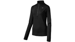 Nike - Element Half Zip - Top à manches longues - Femme - Noir (argenté/éléments réfléchissants) - Taille: XS