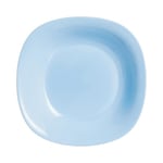 ARC 5919902 Assiette Carine en verre, Opale Fond, Couleur Turquoise, Carré, 21 cm, Glass