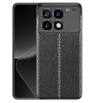 Xiaomi Poco F6 Pro Leather Texture Case [Black]