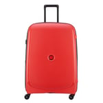 DELSEY PARIS - Belmont Plus - Valise soute Rigide Extensible Matière Recyclée et Recyclable 76x52x32 cm - 102 L - L - Rouge