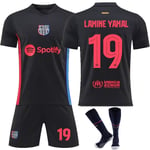 24-25 Barcelona Away 19 Lamin Yamal Fotbollströja Barn Fotbollsutrustning - Perfekt S