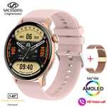 Montre Connectée Amoled Full Touch Pour Hommes Et Femmes,Appel Bluetooth,Fitness,Étanche Ip68,Horloge Et Boîte,Android Et Ios,2023 - Type Sa-Alpha-1 M Gold