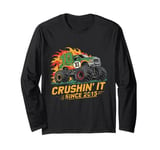 Crushing It Since 2015 Monster Truck For Boys and Girls Long Sleeve T-Shirt