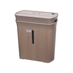 Woozoo, Destructeur de documents / broyeur papier, 8 feuilles, Technologie de coupe croisée, Corbeille 8.9L, Papier A4 - Personal Shredder Cross Cut P8GCD - Couleur bois