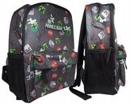 Official Childrens Junior Kids Boys MINECRAFT Backpack School Bag Rucksack NEW