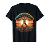 Acoustic Guitar Tree By The Lake Guitarist Guitar Lake T-Shirt