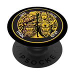 Norse Gods Vikings Freya, Odin, Loki, and Thor, Valhalla PopSockets Adhesive PopGrip