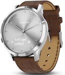 Garmin Watch Vivomove HR Premium Silver Brown Leather D