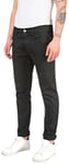 REPLAY Herren Jeans Anbass Slim-Fit Hyperflex Color X-Lite mit Stretch, Schwarz (Noir 040-2), 34W / 34L