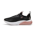 PUMA Unisex Cell Thrill Road Running Shoe, Black-Rose Gold-Mauve Mist, 4.5 UK