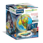 Clementoni Sapientino Exploramondo Luminoso Globe Interactif Parlant, Globe Globe Globe pour enfants, Jeu éducatif 7 ans, Électronique, Stylo Bluetooth, App Réalité Virtuelle, Italien, Made in Italy,