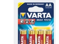 Varta Max Tech 04706 - Batteri 4 X Aa-Typ