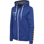 hummel Hmlauthentic Women's Poly Zip Hoodie True Blue