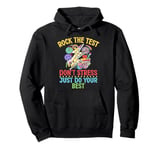 Rock The Test Day Exam Teacher Testing School Student Pullover Hoodie