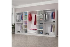 Fruitland Garderobe 360 cm - Hvit Garderobeskap & klesskap