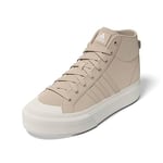 adidas Femme Bravada 2.0 Platform Mid Shoes Chaussures vulcanisées, Wonder Beige/Wonder Beige/Off White, 43 1/3 EU