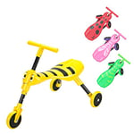 Scuttlebug 3-Wheel Foldable Ride-On Tricycle for 1+ Year Old, Bumblebee Trike, Antennae Handlebar, Develop Toddler’s Balance and Motor Skills, No Surface Scratches, Yellow, Black, W33cm xD60cm xH43cm