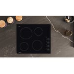 Hotpoint HR620RH Ceramic 4 Burner Hob - Black