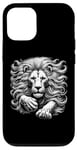 Coque pour iPhone 12/12 Pro Tête de lion - Papa de lion - Visage de lion - Crinière de lion