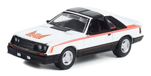 GREENLIGHT, FORD Mustang cobra 1981 blanche de la série GL MUSCLE sous bliste...