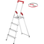 Hailo - ms line - Escabeau ménager pliable en aluminium 4 marches ultra léger L50