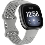 Silikonstropp for Fitbit Versa 3 / Fitbit Sense Grå