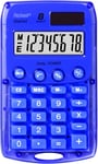 Calculatrice de poche 8 chiffres solaire/pile Mauve