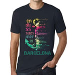 Homme Tee-Shirt Un Été Sans Fin À Barcelone - Endless Summer In Barcelona - T-Shirt Graphique Éco-Responsable Vintage Cadeau Nouveauté