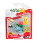 Pokemon Battle Figure Set - Ivysaur Pikachu and Jangmo-o - Action Figures - New