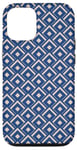 iPhone 12/12 Pro Navy and White Geometric Art Deco Design Case