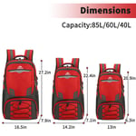 40L-60L-85L Hiking Backpack-Waterproof Travel Camping Outdoor Sport Rucksack Bag