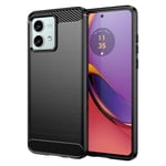 SKALO Motorola Moto G84 5G Armor Carbon Stöttåligt TPU-skal - Fl Svart