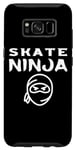 Coque pour Galaxy S8 Skate Ninja Skateboarding Skater Skateboarder Patinage sur glace